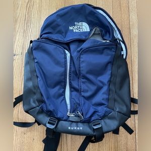 North Face Surge Backpack - used in excellent condition! Navy blue backpack.